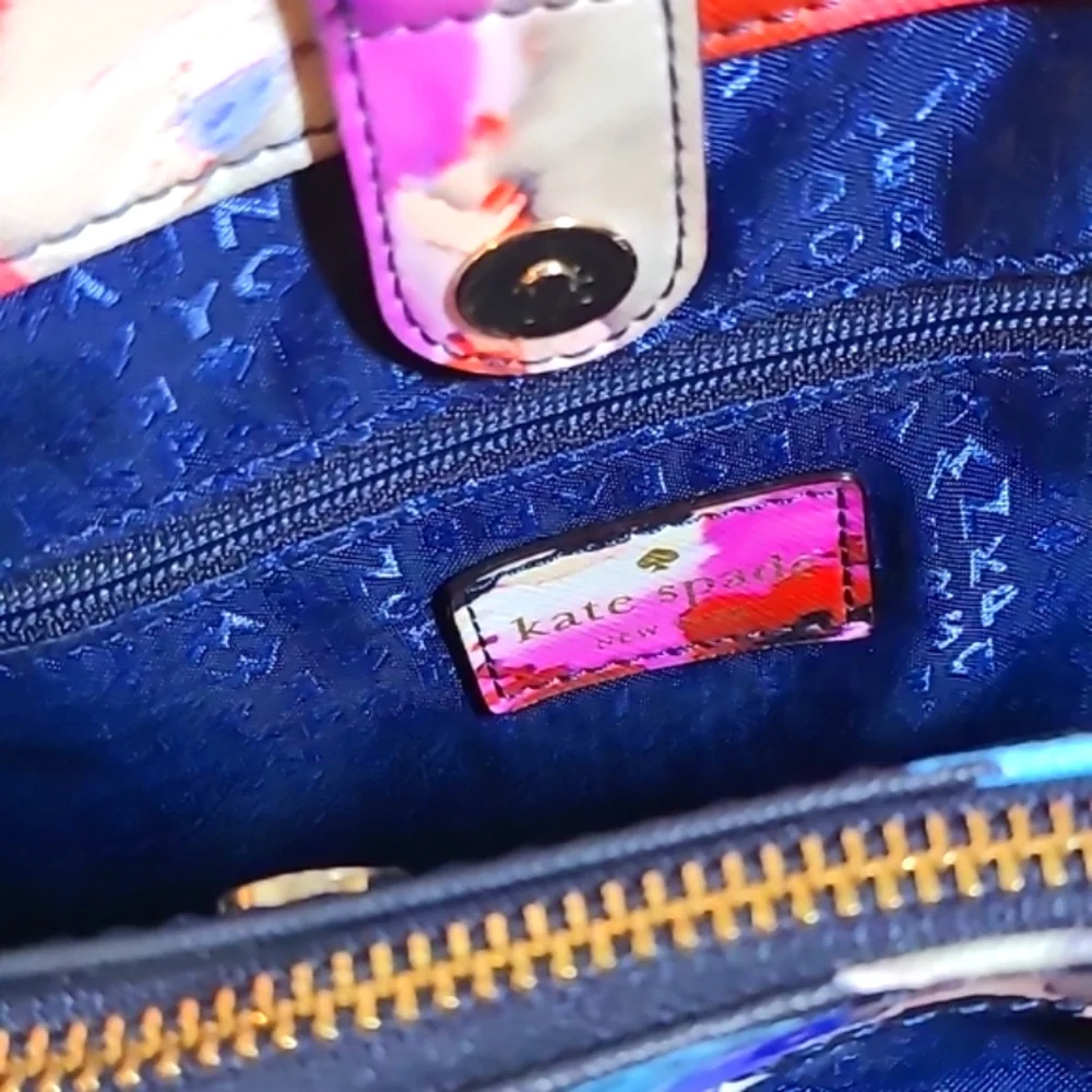 Kate Spade Watercolor Purse, Like New!